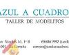 Azul a cuadros