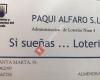 Paqui Alfaro S.L Admón loterías núm:3