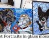Pet portrait mosaics